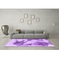 thumbnail image 3 of Ahgly Company Indoor Round Abstract Purple Modern Area Rugs, 6' Round, 3 of 4