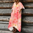 thumbnail image 6 of Blmnix Mumu Dresses Dress Women Popover Tshirt Dress Dress Tea-Length Short Sleeve V-Neck with Pockets Spring Dresses for Women 2026,XL, 6 of 6