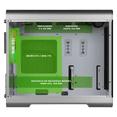 thumbnail image 3 of Gabinete Gamer DXTGAMING Titan T6 Micro Torre Micro ATX 1 FAN USB-C Cristal Templado ARGB Metalico plateado, 3 of 6