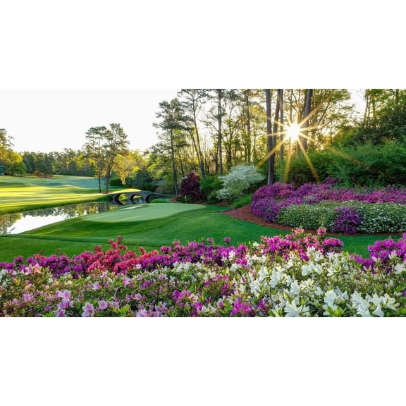 Jigsaw Puzzle for Adults, The Masters Golf Championship Course, 1000 Piece Large Format Wooden Puzzle, Iconic Sports Landscape Art for Home Decor