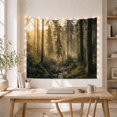 thumbnail image 5 of Atmospheric Forest Tall with Straight Evergreen Trees Trunks, Mystical Fantasy for Space Lovers, Galaxy Room Decor, Housewarming Gift, Tapestry Wall Hanging for Bedroom and Dorm, 5 of 7