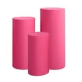 thumbnail image 3 of jifeng 2x Cylinder Base Covers Cylinder Base Stand Cover Decor Cylinder Base Covers for rose red, 3 of 9