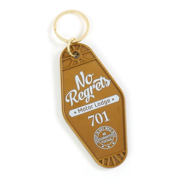 No Regrets Hotel Keyring