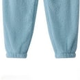thumbnail image 3 of 2024! ZVNAΖH Womens Pajama Pants Plush Jogger Sleep Pants, Soft Fleece Lounge Pants, Solid Color Casual Home Pants, 3 of 4