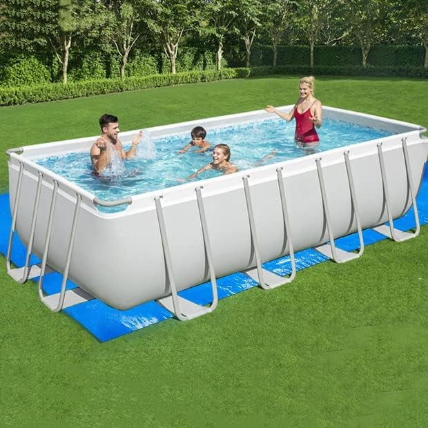 Swimming Pool Ground Cloth Square Swimming Pool Tarpaulin Tarp for Above Ground Swimming Pools Heavy Duty Pool Ground Mat Protector Pad Prevents Punctures Pool Tarp