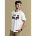 thumbnail image 3 of Old Glory Mens Halloween Bat Poop Crazy Short Sleeve T Shirt, 3 of 6
