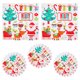 thumbnail image 1 of 20 servilletas de papel navideñas con estampado navideño, desechables, para decoración de fiestas., 1 of 8