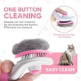 thumbnail image 4 of Cat Brush with Release Button - Effective Hair Removal Tool for Indoor Pets with Long or Short Hair, Say Goodbye to Loose Fur and Tangles, 4 of 7