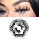 thumbnail image 2 of Pestañas postizas Pestañas hechas a mano 25 mm 8D Volumen esponjoso Pestañas postizas largas y tenues dramáticas Pestañas postizas suaves y reutilizables Paquete de 4 pares, 2 of 4