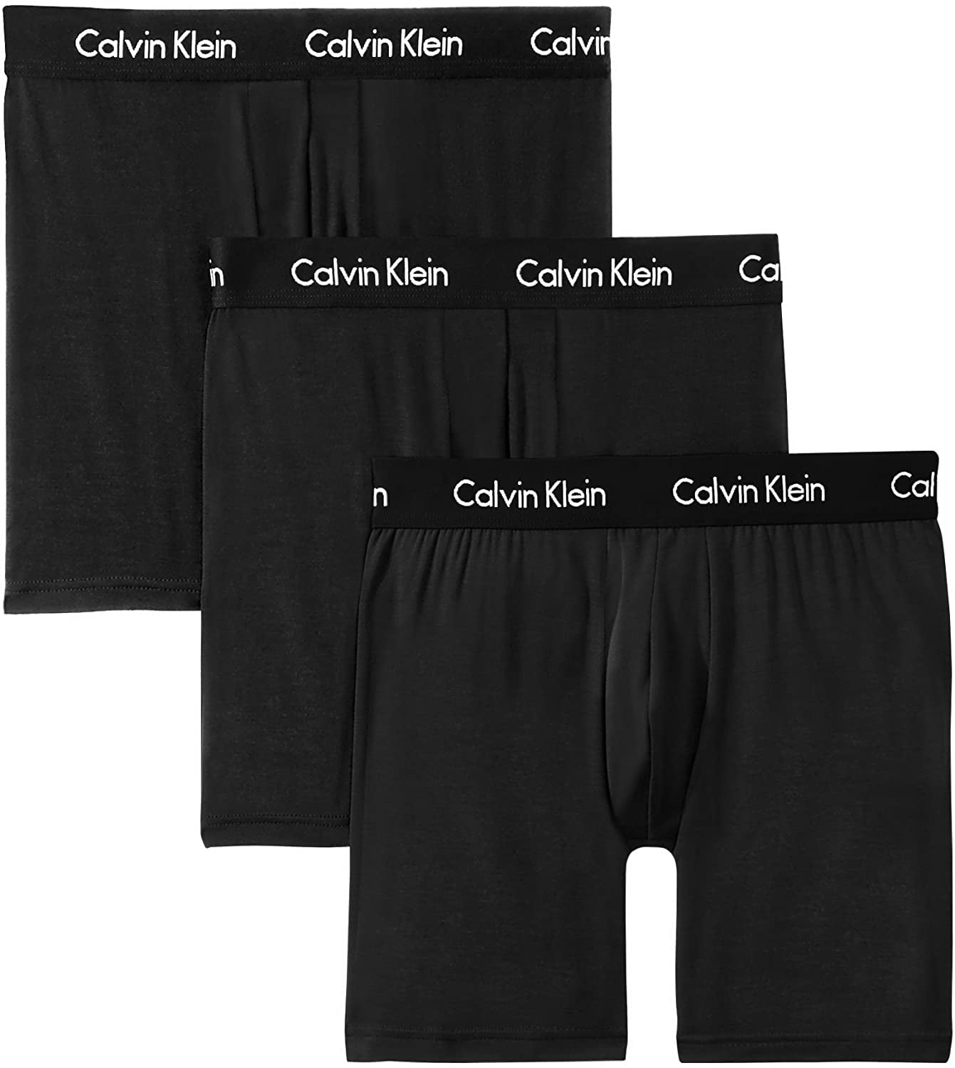 Calvin Klein Men's Underwear Body Modal Boxer Briefs 3 Pack, Black ...