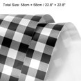 thumbnail image 2 of Flower Wrapping Paper Waterproof Floral Wrap Plaid Black & White 22.8 x 22.8 Inch Used for DIY Crafts Packaging 20 Pcs, 2 of 6