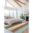 thumbnail image 2 of Vintage Area Rug for Bedroom 5x7 Ft Brown Green Stripes Rustic Wood Grain Background Super Soft fuzzy Throw Rug Non-Slip Fluffy Plush Indoor Floor Carpet for Living Room Nursery Home Decor, 2 of 8