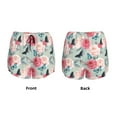 thumbnail image 5 of Xecao's Roses and Butterflies for a double-layer running short for women, perfect for gym, tennis, and more, featuring a convenient pocket., 5 of 9
