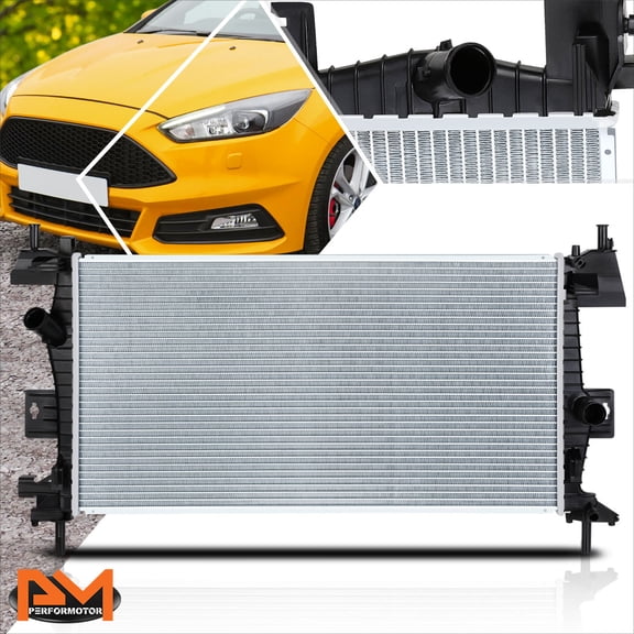 PM PERFORMOTOR Full Aluminum Core OE Style Cooling Radiator for 12-18 Ford Focus 2.0 DPI-13219