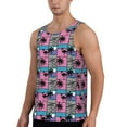 thumbnail image 3 of Rocae Hawaii Palms for Men's Workout Tank Top Men's Running Tank Top Dry Fit Athletic Workout Tank TopsX-Large, 3 of 9