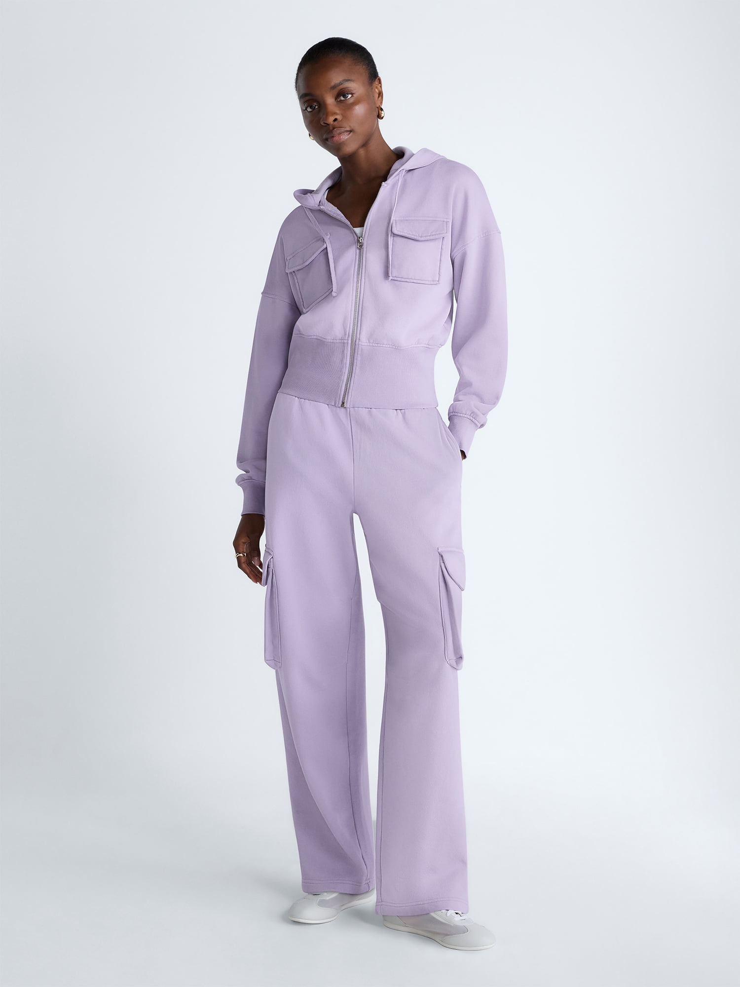 Scoop Women’s and Women’s Plus Utility Wide Leg Pants, Sizes XS-4X