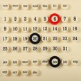 thumbnail image 3 of HINTRMENT Plastic Month Date Display Perpetual Calendar for Living Room with Square Base 1 Set, 3 of 6