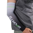 thumbnail image 2 of Unique Bargains 1 Pair Moisture Wicking Arm Sleeves for Outdoor Arm Cover Gray Black, 2 of 5