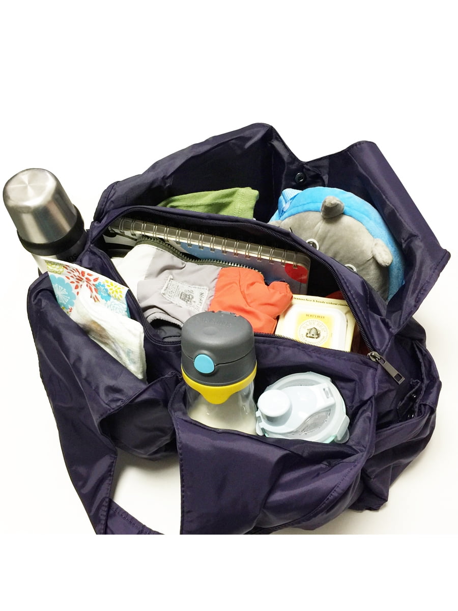 Wrapables® Away We Go Multi-Functional Tote Bag Diaper Bag, Black