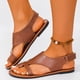 thumbnail image 2 of Sandalias de Mujer Cómodas Caminando de Moda Casual Versátil Plus-Size Primavera/Verano Estilo de Moda Toe Sandalias de Playa con Correa de Hebilla Ajustable Y Suela Exterior Texturizada Plana, 2 of 9