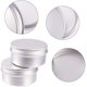 thumbnail image 4 of Paquete de 12 latas de hojalata de 2,7 oz con tapa de rosca de aluminio redondas, recipientes con tapa de rosca, ideales para almacenar especias, dulces, té o para regalar (platino), 4 of 7