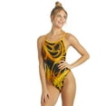 thumbnail image 5 of Sporti Light Wave Thin Strap One Piece Swimsuit, High Cut, Unpadded, Athletic (Women’s), 5 of 11