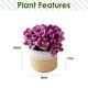 thumbnail image 2 of uds lavabo de lino hortensia bonsái flor hogar creativo pequeños adornos plantas verdes artificiales, 2 of 5