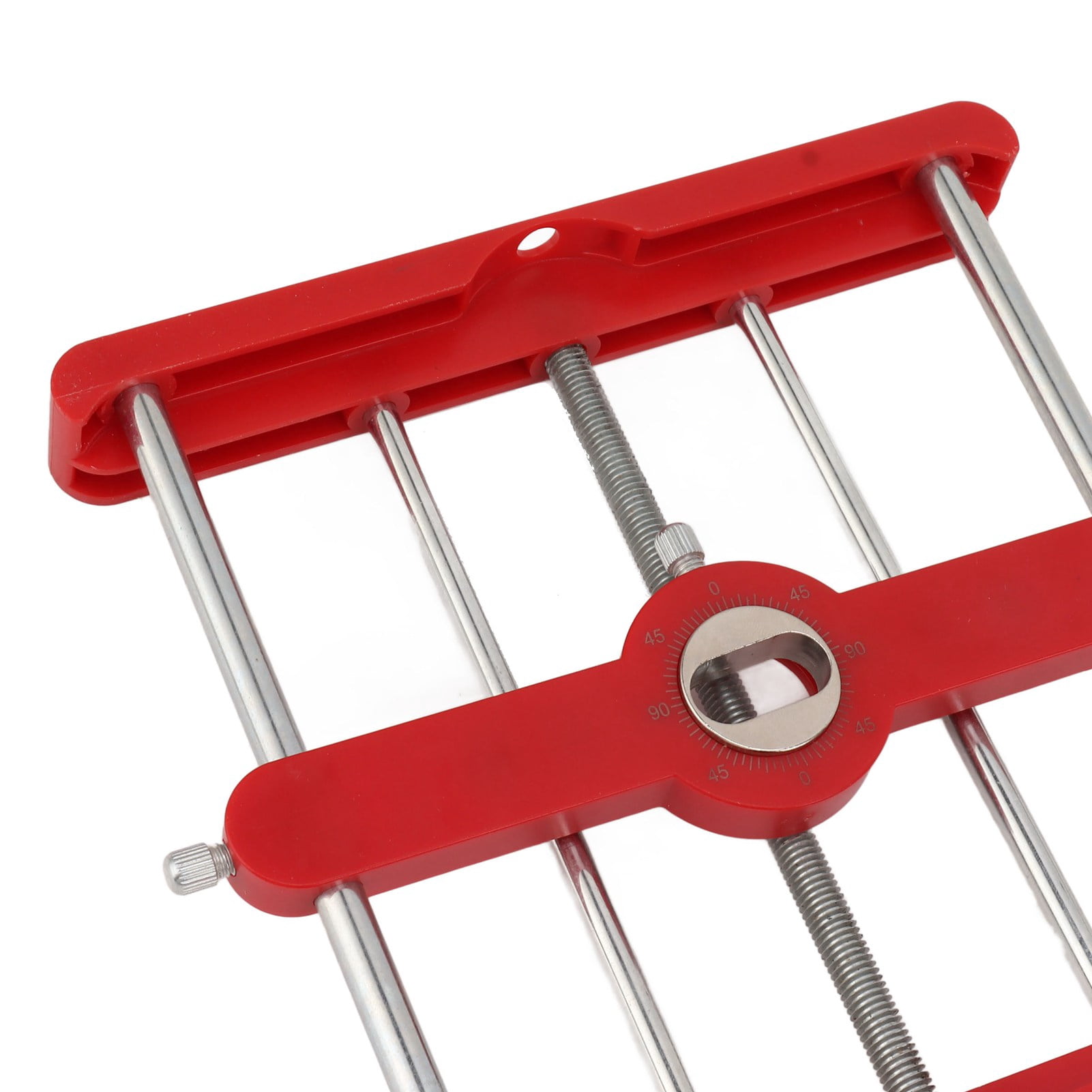 Riousery Accurate Woodworking Drill Locator Tool, Portable Drilling Positioner and Punch Guide for DIY Carpentry, Aluminum Alloy Hole Jigs (8.27 in / 21.00 cm)