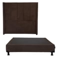 thumbnail image 1 of Box Base Cama Matrimonial + Cabecera Nizza Chocolate, 1 of 7