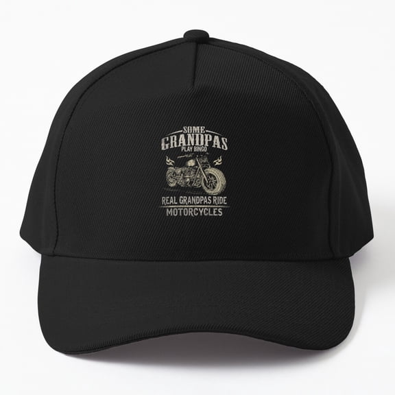 Jahat Real Grandpa Rides Motorcycle Cap, Hats For Men, Gift For Him