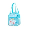 thumbnail image 3 of Reusable Cooler Bags Cartoon Lunch Tote Bags Insulated Portable Lunch Box Bag, Blue, 3 of 5