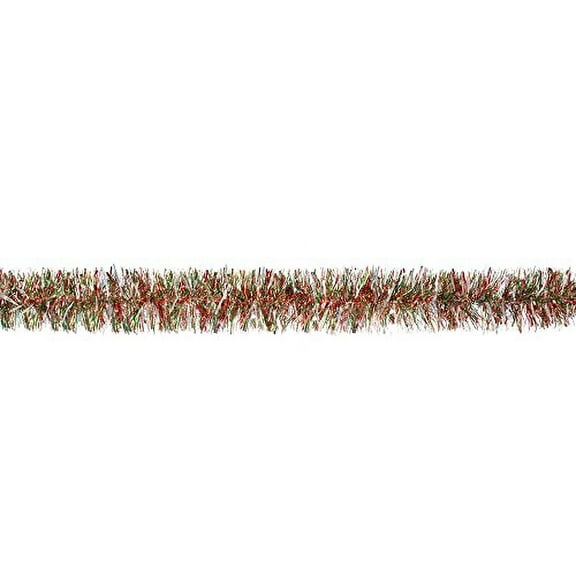 Amscan Christmas Tinsel Boa Garlands, 9', Red/Green/Silver, Pack Of 2 Garlands