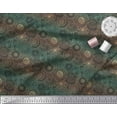 thumbnail image 3 of Soimoi Cotton Jersey Fabric Artistic Flower Mandala Print Sewing Fabric Yard 58 Inch Wide, 3 of 3