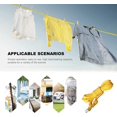 thumbnail image 2 of thickness 10.5mm 15m strong woven clothesline with two metal hooks, rust resistant and waterproof for camping, garden, garage, Yellow, 2 of 5