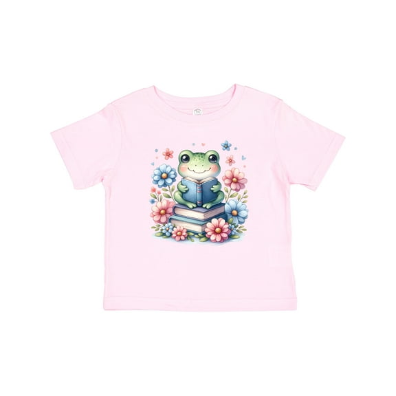 Inktastic Book Lover Reading Frog Librarian Girls Baby T-Shirt