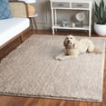 thumbnail image 3 of SAFAVIEH Lindsay Deborah Solid Polyester Shag Area Rug, Beige, 5'3" x 7'6", 3 of 8