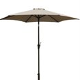 thumbnail image 4 of Duosong 8.8 Ft Outdoor Aluminum Patio Umbrella, Gray Round Market Umbrella, Push Button Tilt And Crank Lift, 4 of 10