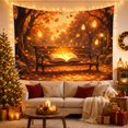 thumbnail image 3 of Open Book with Golden Light in Autumn Forest, Whimsical Fantasy Wall Art for Book Lovers, Enchanted Reading Decor Christmas Gift Tapestry Wall Hanging for Bedroom and Living Room, 3 of 7