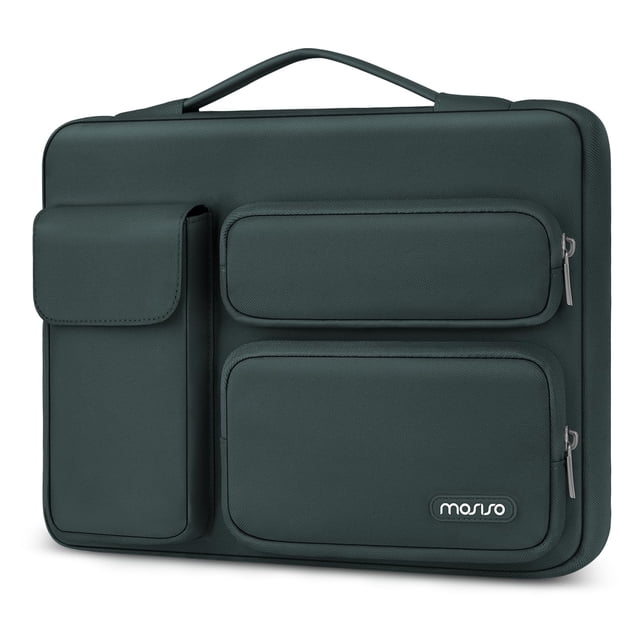 Funda para portátil MOSISO de 13,3", color verde esmeralda, protección 360