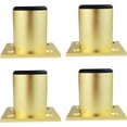 thumbnail image 1 of 4 Pcs Aluminum Alloy Furniture Legs Cabinet Legs Kitchen Sofa Table Metal Height 100mm Gold, 1 of 4