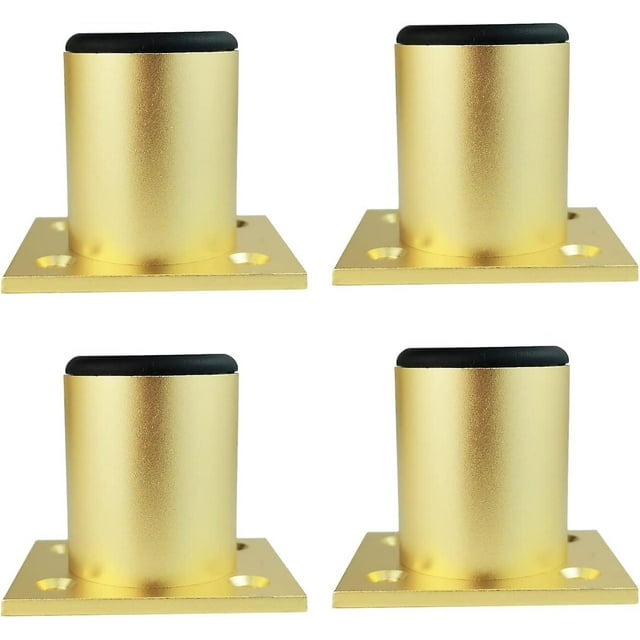 4 Pcs Aluminum Alloy Furniture Legs Cabinet Legs Kitchen Sofa Table Metal Height 100mm Gold