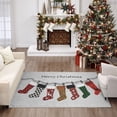 thumbnail image 4 of Addison Rugs Indoor/ Outdoor Cozy Winter Gray Washable Holiday Rug 1'8" x 2'6" - Gray, 4 of 5