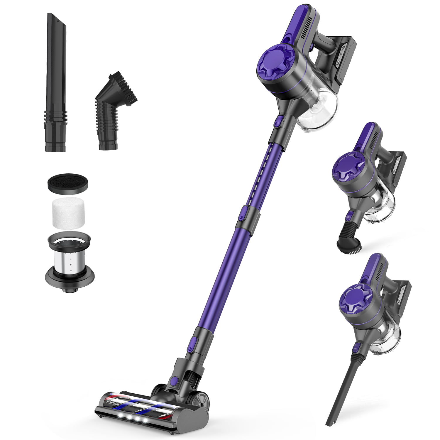ONSON Vacuum Cleaner, 4 in 1 Lightweight Vacuum Cleaner, Stick Vacuum for Hard Floor - Walmart.com