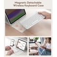 thumbnail image 4 of Funda de teclado CHESONA para iPad de 11.ª y 10.ª generación con teclado, color blanco, 4 of 9