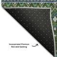 thumbnail image 3 of Addison Rugs Mayfield Washable Transitional Boho Olive Rectangle Rug, 5' x 7'6", 3 of 6