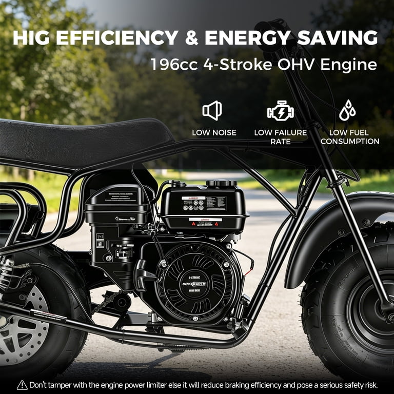 ハードレリックオフセットムスタングボディ/サイクロン ミニハム&P-90タイプ Oryxearth 4-Stroke Mini Bike, 196CC Gas Powered Dirt Bike, Off