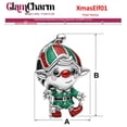 thumbnail image 2 of Charm navidad edición especial XmasElf01 4Pzas Plata S925 Chapa Separador Movimiento Duende Navideño Plata/Multicolor Ca, 2 of 2