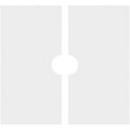 thumbnail image 4 of 12"OD x 2"ID x 4"C x 1"P Embry Architectural Grade PVC Contemporary Ceiling Medallion, Two Piece, 4 of 11