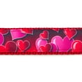 thumbnail image 3 of Country Brook Design - Romantic Hearts Ribbon on Red Nylon Webbing (1 Inch, 5 Yards), 3 of 4