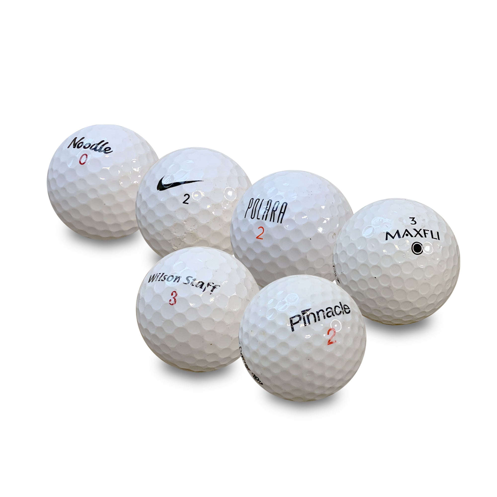 Golf Ball Nut - Recycled Golf Balls – Assorted Store Line Mix – Good Condition – 48-Pack